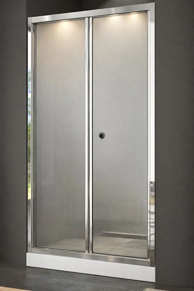 Duşakabin Ön Cephe Katlanır Akordiyon Kapı Buzlu Cam Yükseklik 190cm